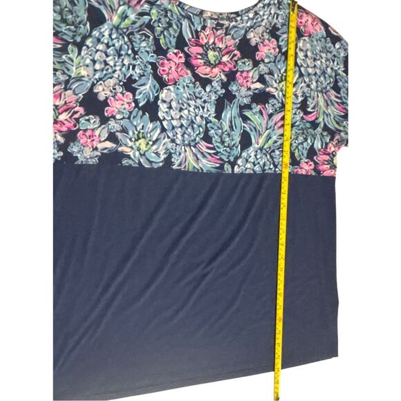 Lilly Pulitzer Finn Top Long Sleeve HighTide Pineapple Paradise Size XXL - Picture 3 of 5